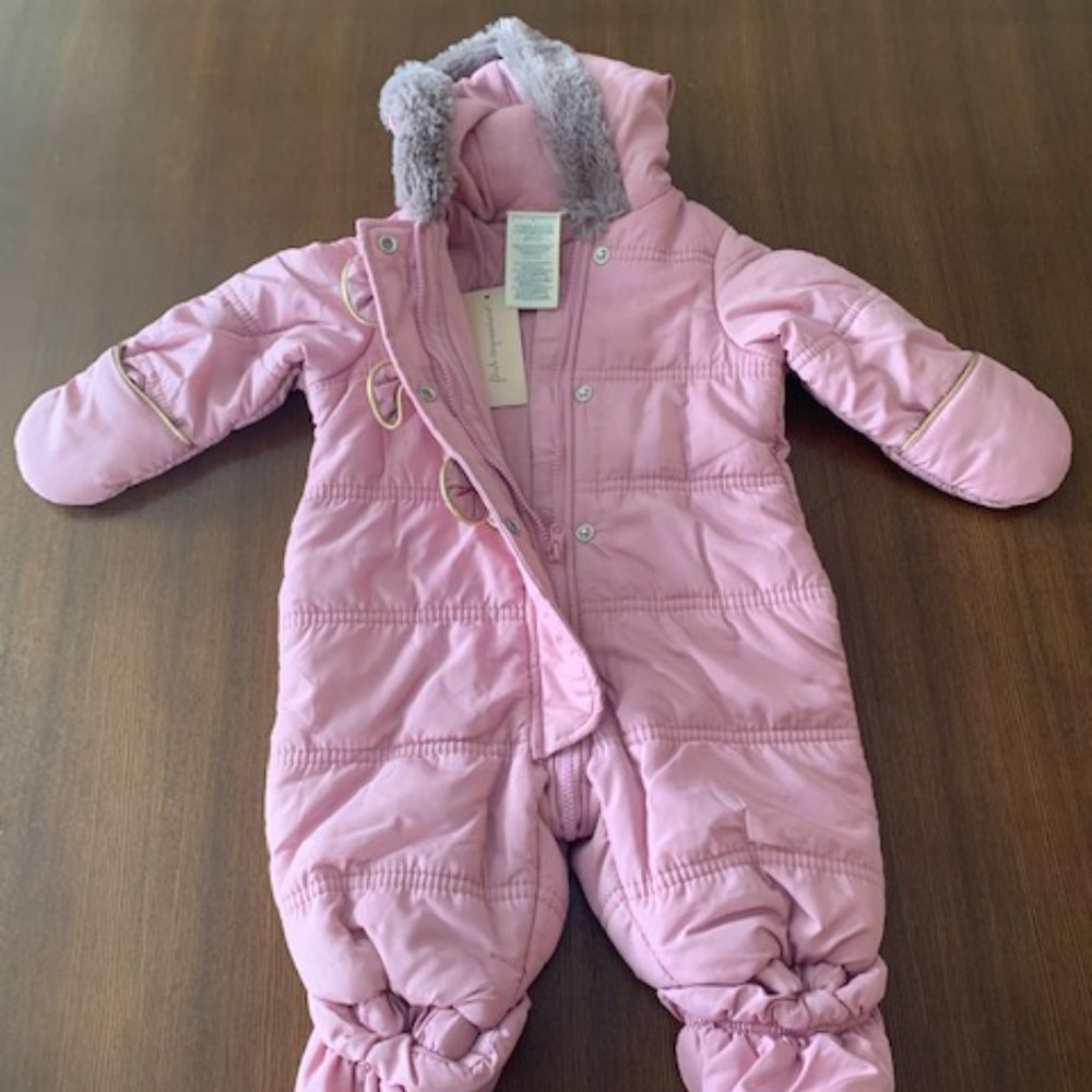 First Impressions Bow Trim Snowsuit 0-3 Months